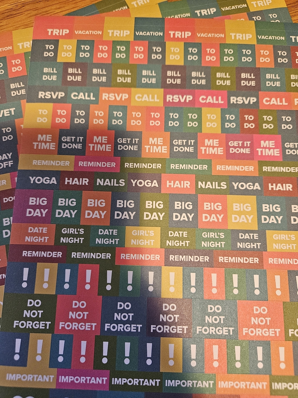 Colorful Planner Sticker Sheet Set - Multicolor - Picture 3 of 7